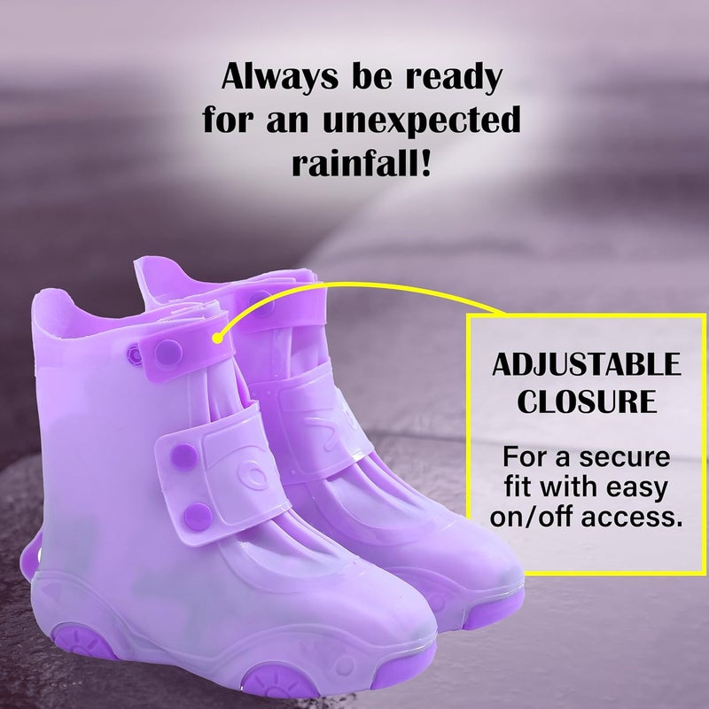 Galashield Rain Shoe Covers Kids Waterproof Shoe Cover for Boys Girls Reusable Galoshes Overshoes - Image 5